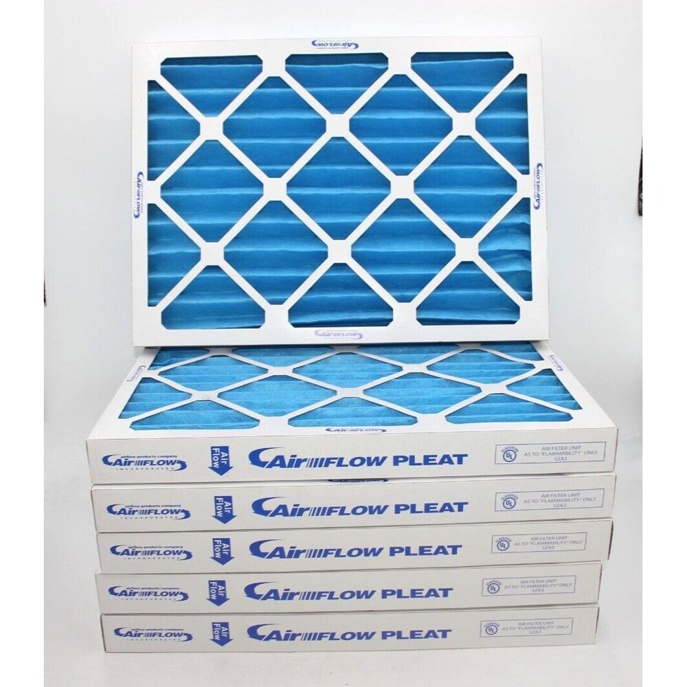Air Flow MERV8 Air Filters 15x20x2 (pack of 6) AFP 30 Self Supported Pleated